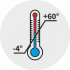 Temp: -4°C To 60°C